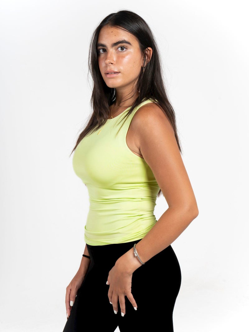 Beyond Women's Lime green Basic sleeveless Top - Image 4